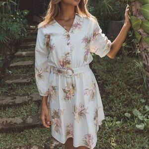 MinkPink Floral Viscose Dress